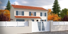Portail battant aluminium classic